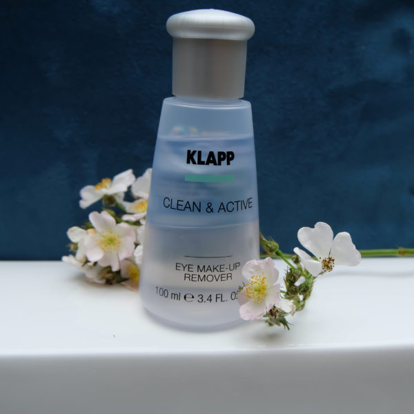 clean and active, eye make up remover